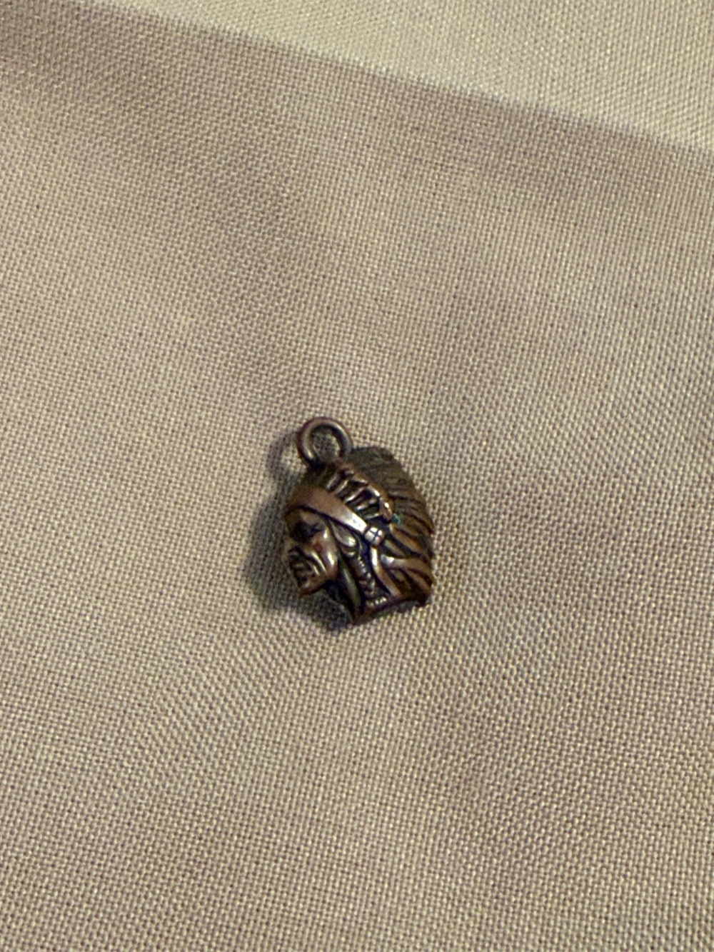 Vintage Cracker Jack Charm Native American Indian Chief Western theme Charm Toy